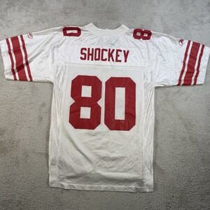 New York Giants Jeremy Shockey Jersey Mens Small White NFL Football #80 Reebok